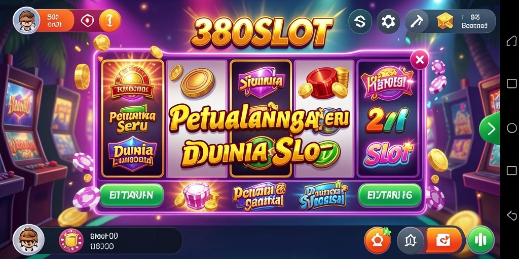 Tampilan gameplay <strong>380SLOT</strong> yang mendebarkan dalam petualangan slot.