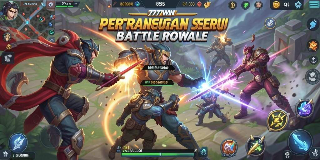 Gameplay seru di dunia <strong>777WIN</strong> Battle Royale.