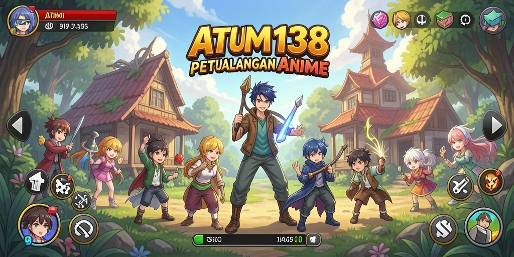 Gameplay seru dalam ATM138 yang menampilkan karakter Anime favorit.