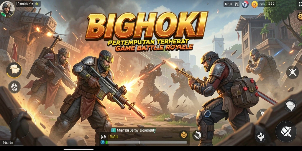 Gameplay mendebarkan di BIGHOKI saat bertempur untuk bertahan hidup.