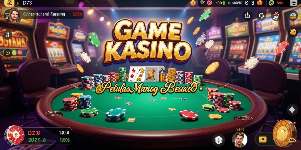 Gameplay menarik dari D73 yang menghadirkan suasana Kasino virtual.