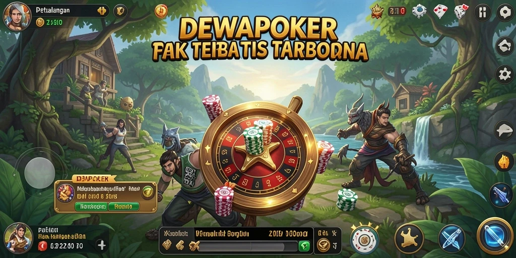 Screenshot DEWAPOKER menampilkan gameplay yang dinamis dan dunia yang luas.