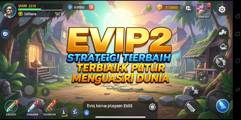Screenshot aksi gameplay mendalam di game strategi EVIP2.