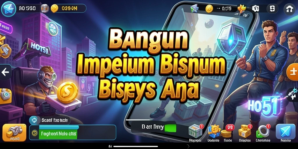 Screenshot HOT51 menunjukkan pemain membangun bisnis dengan strategi cerdas.