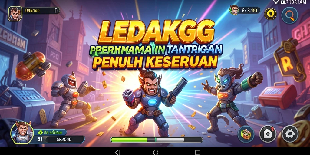 Screenshot gameplay LEDAKGG yang menunjukkan aksi seru dan tantangan.