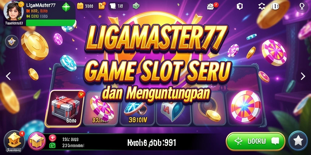 Screenshot gameplay LIGAMASTER77 menunjukkan keseruan bermain slot.