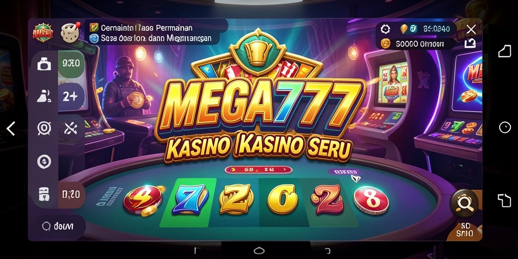 Gameplay seru MEGA777 dengan berbagai permainan kasino yang menarik.