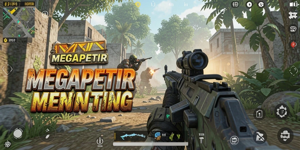 Tampilan gameplay menegangkan di MEGAPETIR dengan aksi cepat.