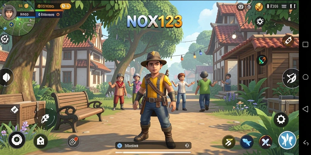 Tampilan gameplay NOX123 yang menarik dalam simulasi kehidupan.