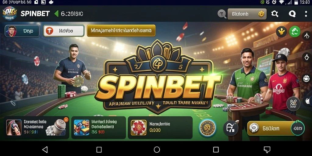 Tampilan antarmuka SPINBET yang intuitif dan rapi.