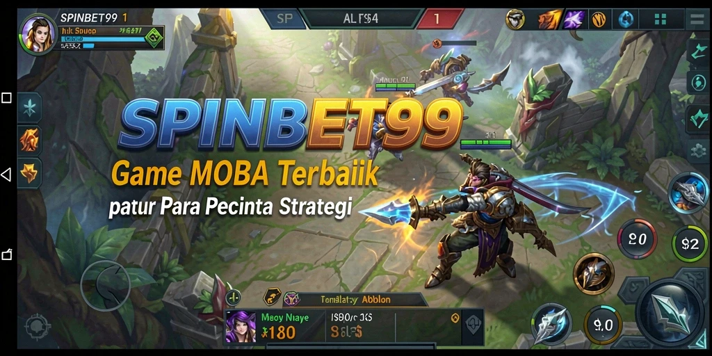 Tampilan gameplay seru dalam SPINBET99 dengan aksi MOBA yang mendebarkan.