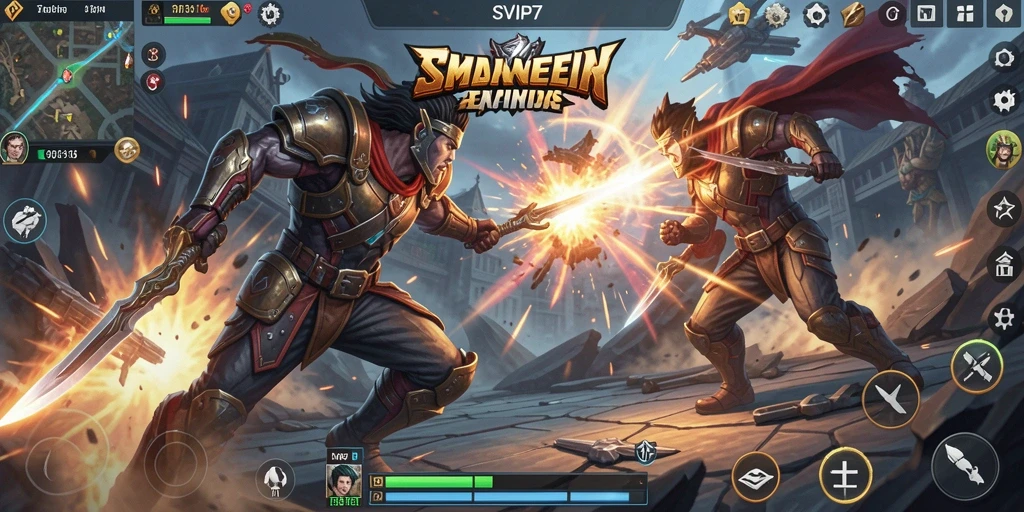 Tampilan gameplay seru dan mendebarkan dalam SVIP7.